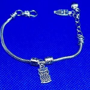 Owl charm bracelet
